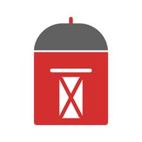 Postbox Icon Design vector