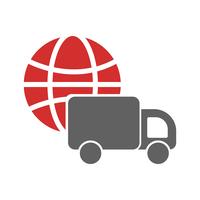 Global Delivery Icon Design vector