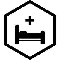 Bed Icon Design vector