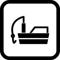 Fishing Boat Icon Design vector