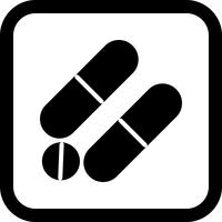 Diseño de iconos de medicamentos vector