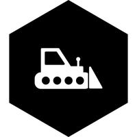 Bulldozer Icon Design vector