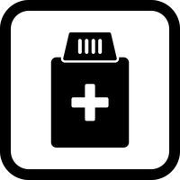 Medicine Bottle Icon Design vector