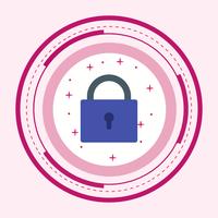 Lock Icon Design vector
