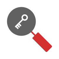 Keyword Search Icon Design vector