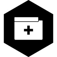 Medical Folder Icon Design vector