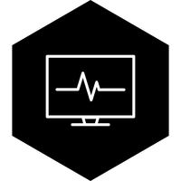 diseño de icono de ecg vector