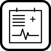 Medical Chart Icon Design vector