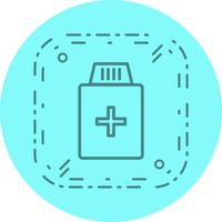 Medicine Bottle Icon Design vector