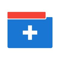 Medical Folder Icon Design vector