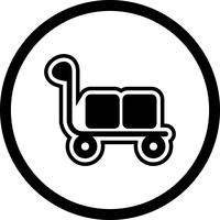 Trolley Icon Design vector