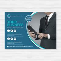 Business cover a4 template and flat icon for a report and brochure design, flyer, banner, leaflets decoration for printing and presentation vector illustration