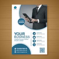 Business cover a4 template and flat icon for a report and brochure design, flyer, banner, leaflets decoration for printing and presentation vector illustration
