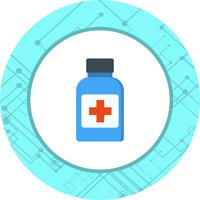 Medicine Bottle Icon Design vector