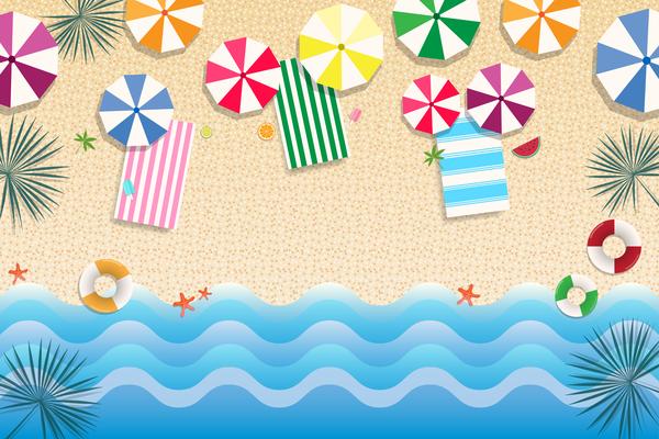 Summer Sale banner and background 