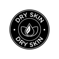 Dry skin icon.  vector