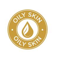 Oily skin icon. vector