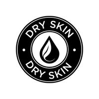 Dry skin icon. vector