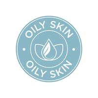 Oily skin icon. 