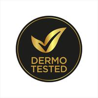 Dermatologically Tested icon vector