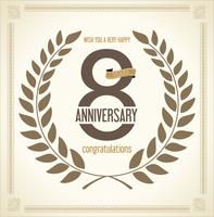 anniversary background vector