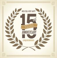 anniversary background vector