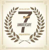 anniversary background vector