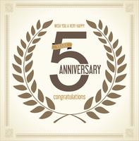 anniversary background vector