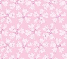 Floral seamless pattern with flower bluebell vector