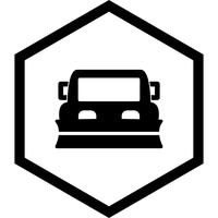 Snowplow Icon Design vector