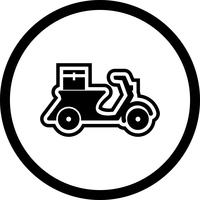 Delivery Motorbike Icon Design vector