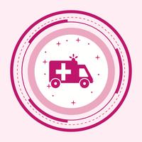 Ambulancia Icon Design vector