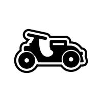 diseño de icono de vespa vector