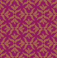 Floral seamless pattern. Brocade retro ornament. Flourish leaves backdrop vector