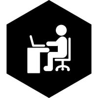 Usando Laptop Icon Design vector