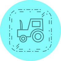  Tractor Icon Design vector