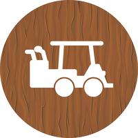 Golf Cart Icon Design vector