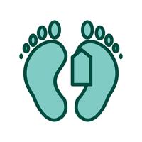 Toe Tag Icon Design vector