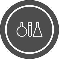 Test Tubes Icon Design vector