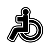 Diseño de iconos para discapacitados vector