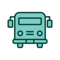 Diseño del ícono del autobús escolar. vector