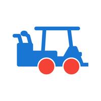 Golf Cart Icon Design vector