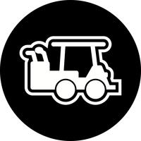 Golf Cart Icon Design vector