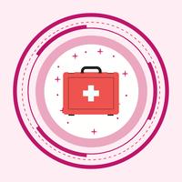 First Aid Box Icon Design vector