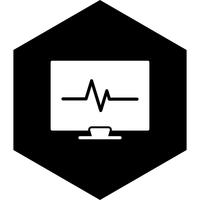 diseño de icono de ecg vector