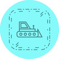 Bulldozer Icon Design vector