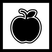 Diseño de icono de apple vector