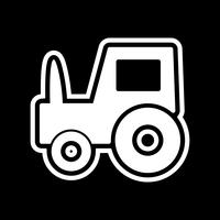 Tractor Icon Design vector