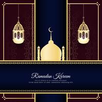 Abstract stylish Ramadan Kareem religious background vector