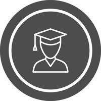 Male Student Icon Design vector